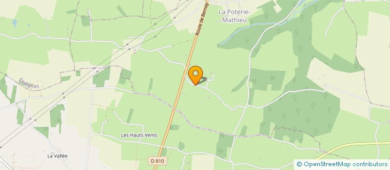 localisation de l'entreprise MONSIEUR BENJAMIN CANHAN  LA POTERIE-MATHIEU