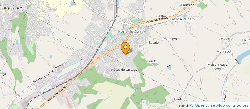 localisation de l'entreprise MONSIEUR BENJAMIN CAPDEVILLE à PONT-DU-CASSE