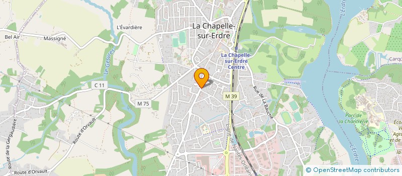 localisation de l'entreprise MONSIEUR BENJAMIN CAPRON à LA CHAPELLE-SUR-ERDRE