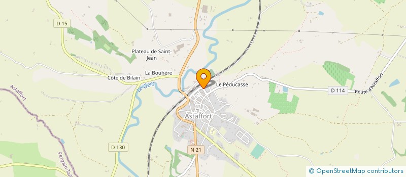 localisation de l'entreprise MONSIEUR BENJAMIN CARDOIT  ASTAFFORT