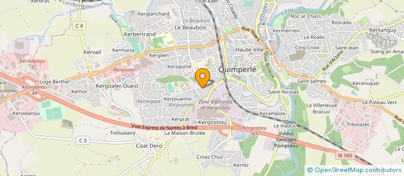 localisation de l'entreprise MONSIEUR BENJAMIN CARIOU à QUIMPERLE