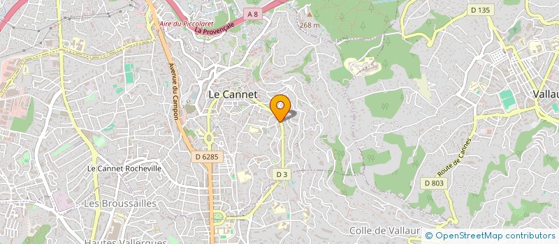 localisation de l'entreprise MONSIEUR BENJAMIN CARLIER à LE CANNET