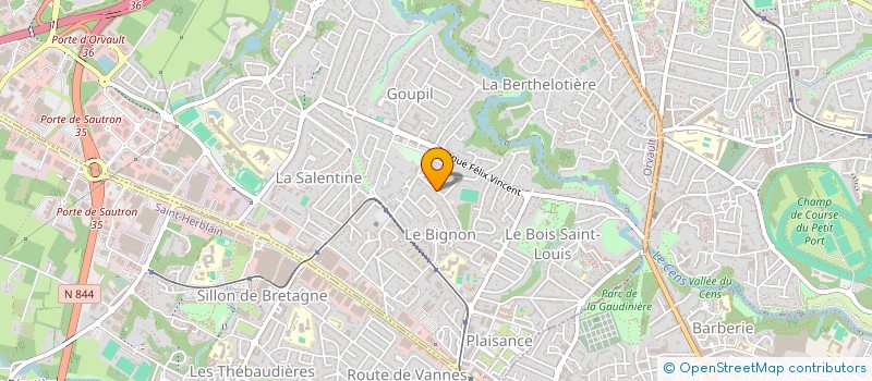 localisation de l'entreprise MONSIEUR BENJAMIN CARRON DIT L'AVOCAT à ORVAULT