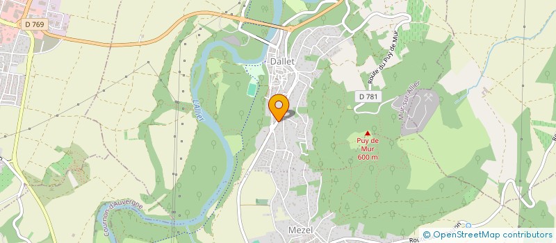 localisation de l'entreprise MONSIEUR BENJAMIN CARTIER  MUR-SUR-ALLIER