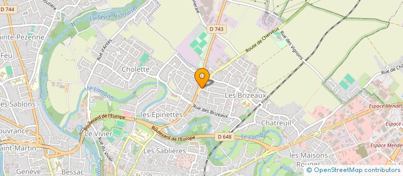 localisation de l'entreprise MONSIEUR BENJAMIN CASTANET  NIORT