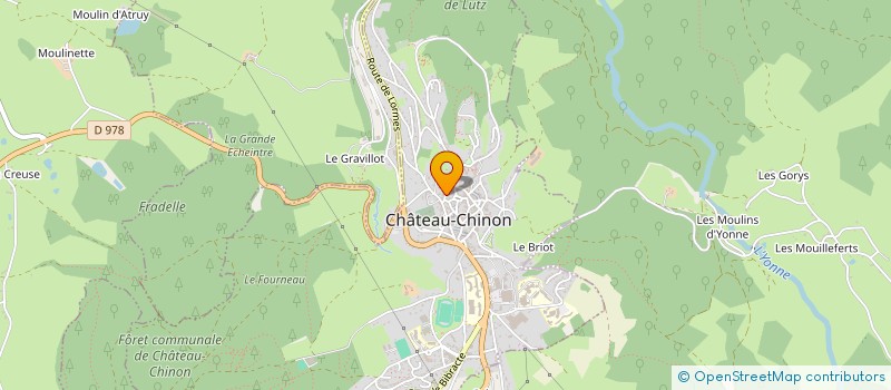 localisation de l'entreprise MONSIEUR BENJAMIN CATALAN  CHATEAU-CHINON (VILLE)