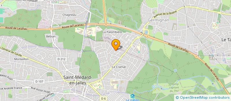 localisation de l'entreprise MONSIEUR BENJAMIN CATTAN  SAINT-MEDARD-EN-JALLES