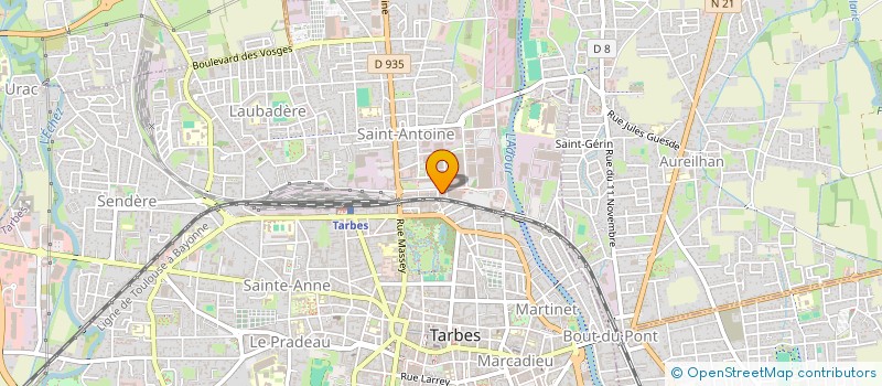 localisation de l'entreprise MONSIEUR BENJAMIN CAZAUX  LALOUBERE