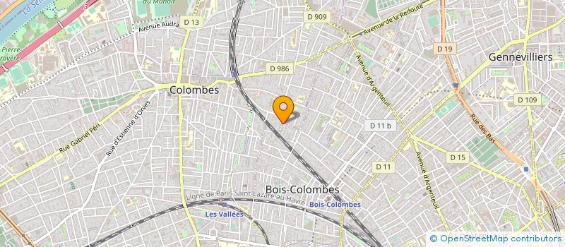 localisation de l'entreprise MONSIEUR BENJAMIN CAZENOVES à BOIS-COLOMBES