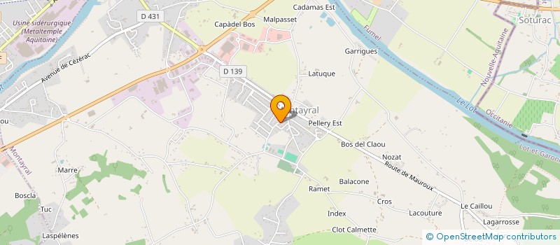 localisation de l'entreprise MONSIEUR BENJAMIN CAZOR  MONTAYRAL