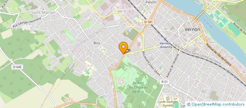 localisation de l'entreprise MONSIEUR BENJAMIN CERDA  VERNON