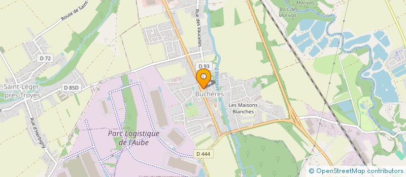 localisation de l'entreprise MONSIEUR BENJAMIN CERUTTI  BUCHERES