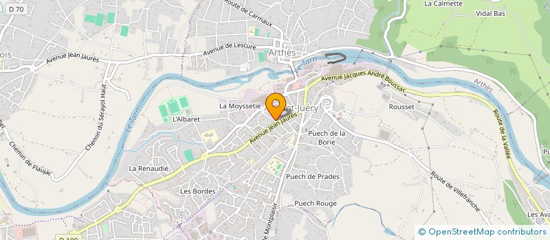 localisation de l'entreprise MONSIEUR BENJAMIN CHABBERT à SAINT-JUERY