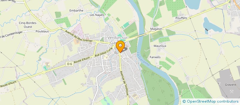 localisation de l'entreprise MONSIEUR BENJAMIN CHABRERIE  VERDUN-SUR-GARONNE