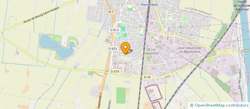 localisation de l'entreprise MONSIEUR BENJAMIN CHAFRAIX  PIERRELATTE