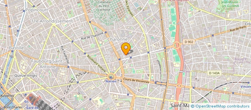 localisation de l'entreprise MONSIEUR BENJAMIN CHAIGNON  PARIS