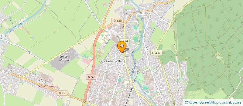 localisation de l'entreprise MONSIEUR BENJAMIN CHAKIR  PONTARLIER