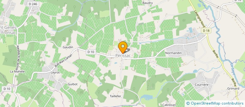 localisation de l'entreprise MONSIEUR BENJAMIN CHAMBON  PERISSAC