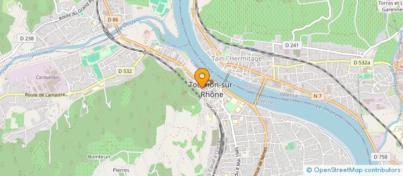 localisation de l'entreprise MONSIEUR BENJAMIN CHANAL à TOURNON-SUR-RHONE