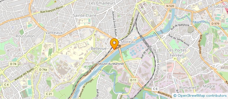 localisation de l'entreprise MONSIEUR BENJAMIN CHANVALON à LIMOGES