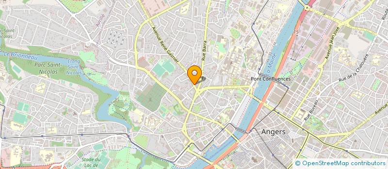 localisation de l'entreprise MONSIEUR BENJAMIN CHAPLET à ANGERS