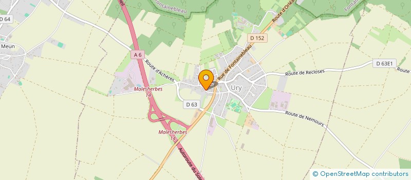 localisation de l'entreprise MONSIEUR BENJAMIN CHARPENTIER  URY