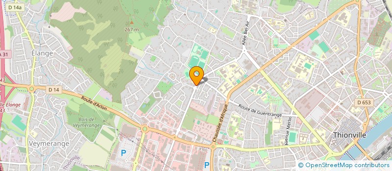 localisation de l'entreprise MONSIEUR BENJAMIN CHASSIN  THIONVILLE