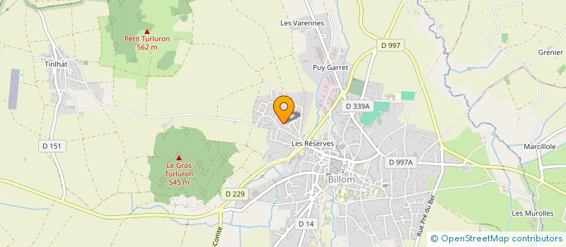 localisation de l'entreprise MONSIEUR BENJAMIN CHASSOT  BONGHEAT