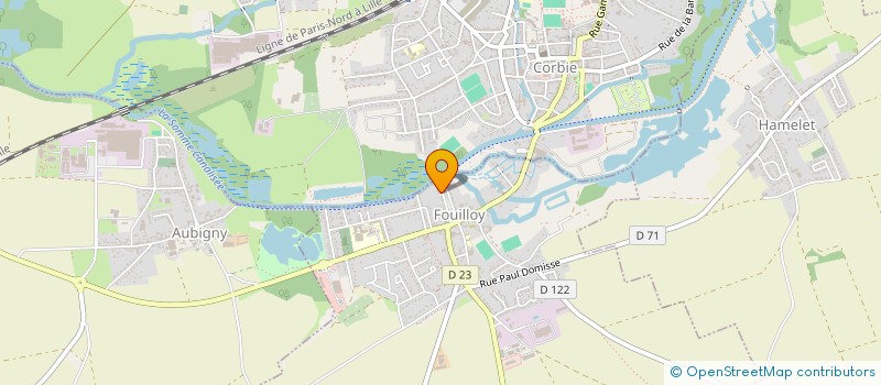 localisation de l'entreprise MONSIEUR BENJAMIN CHATELAIN  FOUILLOY