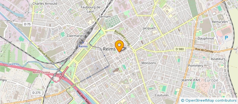 localisation de l'entreprise MONSIEUR BENJAMIN CHAUVEAUX  REIMS