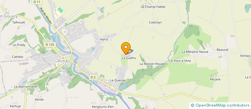 localisation de l'entreprise MONSIEUR BENJAMIN CHAUVEL  ROHAN