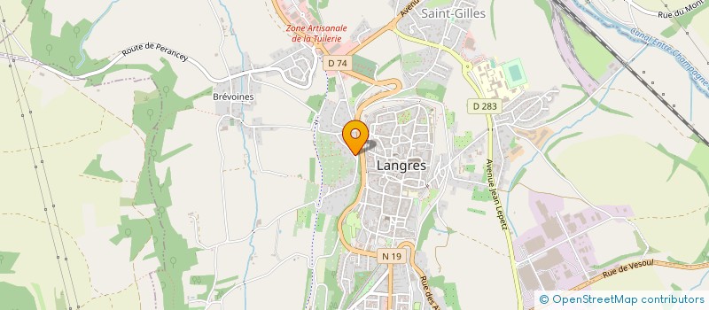 localisation de l'entreprise MONSIEUR BENJAMIN CHAUVET à LANGRES