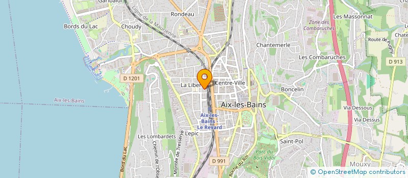 localisation de l'entreprise MONSIEUR BENJAMIN CHAUVIN  AIX-LES-BAINS