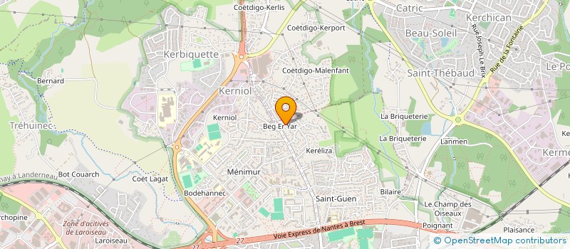 localisation de l'entreprise MONSIEUR BENJAMIN CHENEVEZ à VANNES