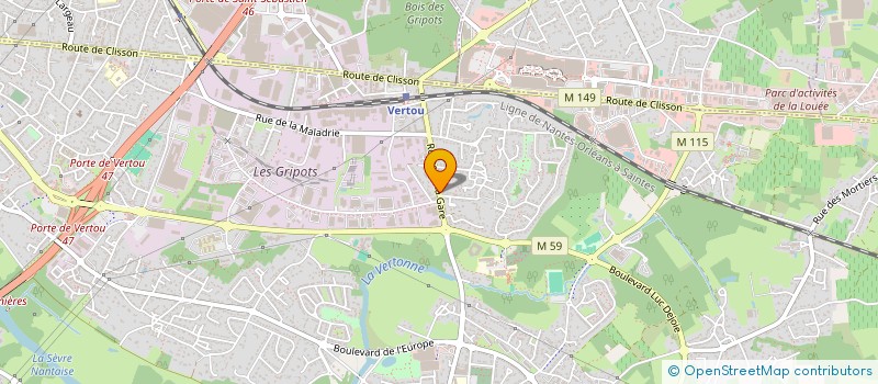 localisation de l'entreprise MONSIEUR BENJAMIN CHERHAL  VERTOU