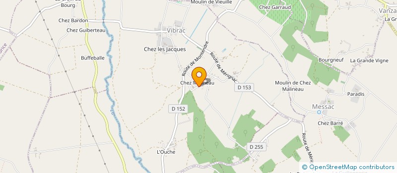 localisation de l'entreprise MONSIEUR BENJAMIN CHESNEAU  VIBRAC