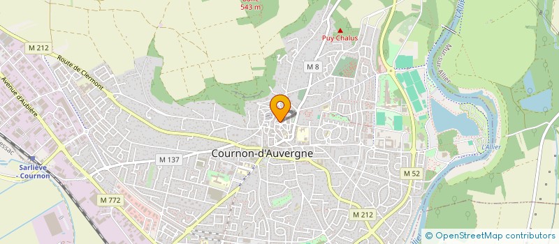 localisation de l'entreprise MONSIEUR BENJAMIN CHEVALIER  COURNON-D'AUVERGNE