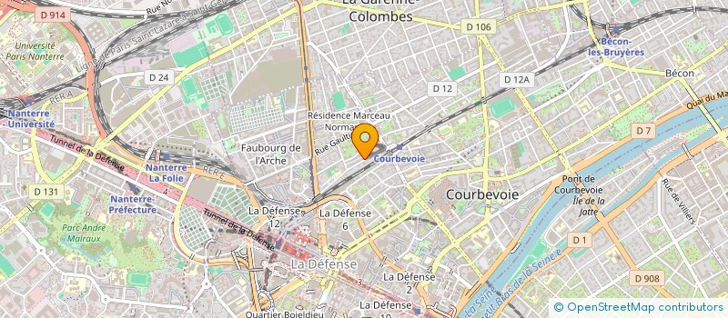 localisation de l'entreprise MONSIEUR BENJAMIN CHEVRIER à COURBEVOIE