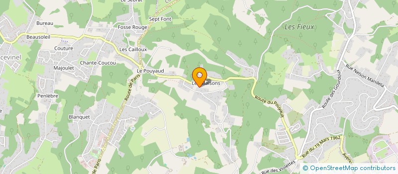 localisation de l'entreprise MONSIEUR BENJAMIN-CHRISTOPHE PICHER  TRELISSAC