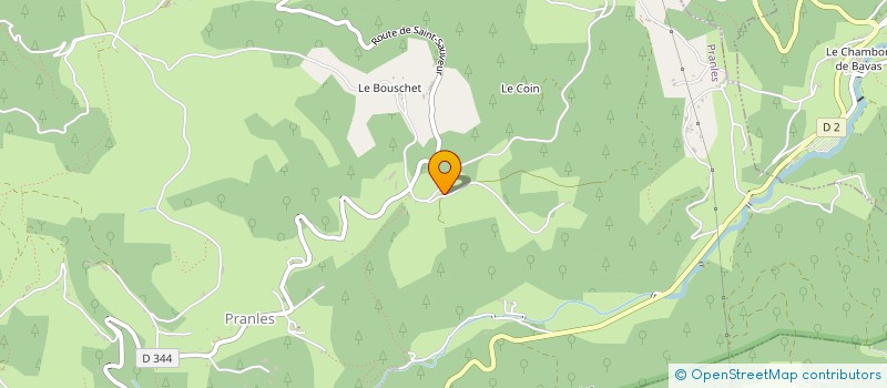 localisation de l'entreprise MONSIEUR BENJAMIN CLAIR  PRANLES