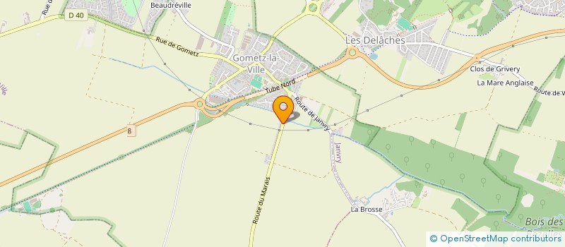 localisation de l'entreprise MONSIEUR BENJAMIN CLAIRAC  GOMETZ-LA-VILLE