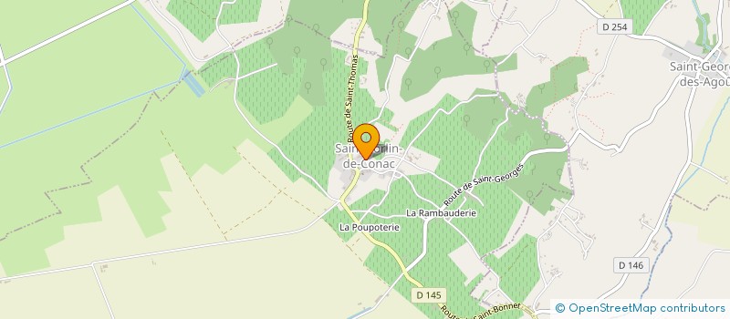 localisation de l'entreprise MONSIEUR BENJAMIN CLEMENCEAU  SAINT-SORLIN-DE-CONAC