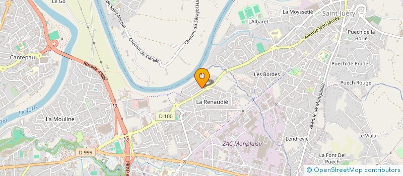 localisation de l'entreprise MONSIEUR BENJAMIN COELS  ALBI