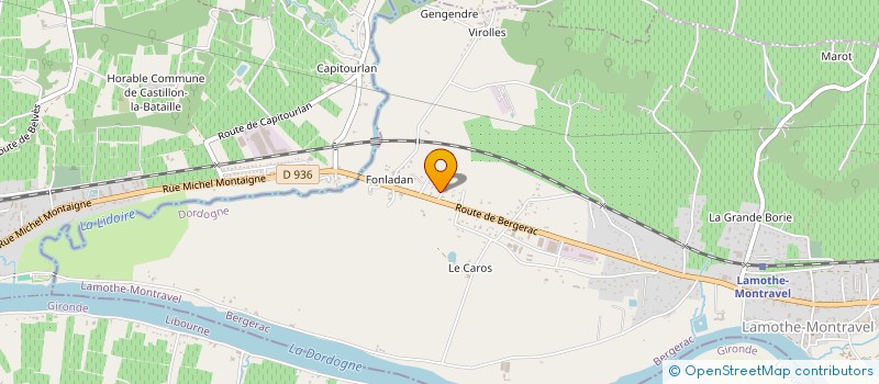 localisation de l'entreprise MONSIEUR BENJAMIN COGNEVILLE  LAMOTHE-MONTRAVEL