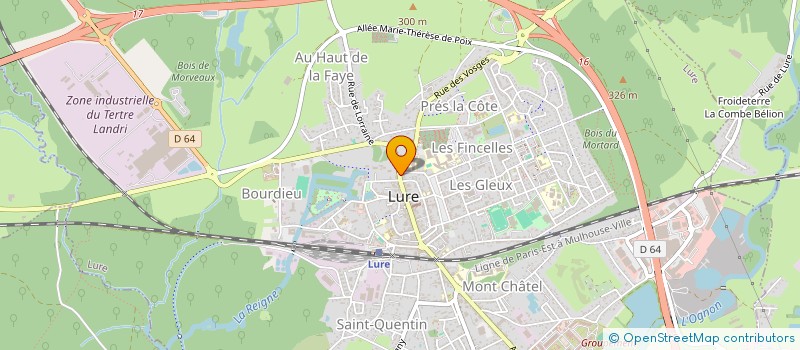 localisation de l'entreprise MONSIEUR BENJAMIN COLLE  LURE