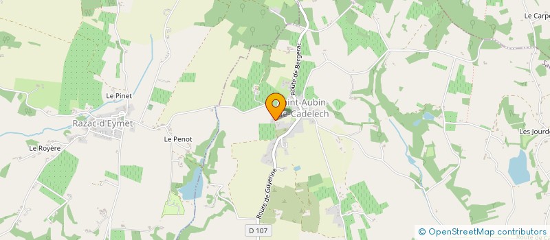 localisation de l'entreprise MONSIEUR BENJAMIN COMTE  ST AUBIN DE CADELECH