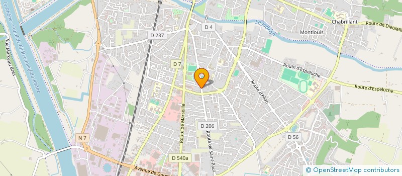 localisation de l'entreprise MONSIEUR BENJAMIN CONSTANT  MONTELIMAR