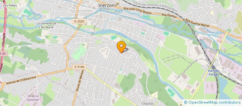 localisation de l'entreprise MONSIEUR BENJAMIN CORNET à VIERZON