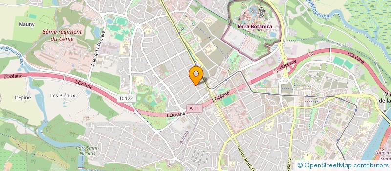 localisation de l'entreprise MONSIEUR BENJAMIN COSSE  AVRILLE