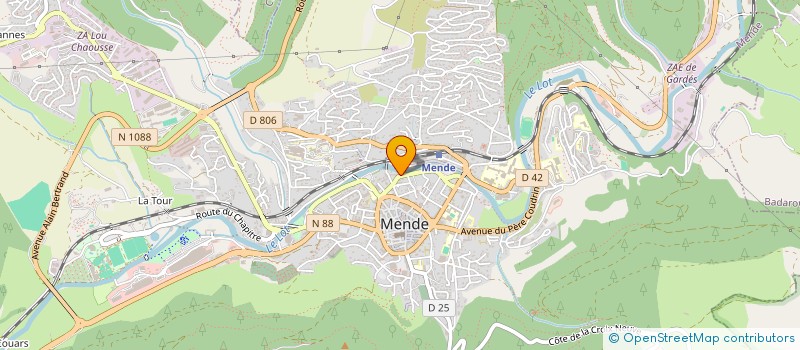 localisation de l'entreprise MONSIEUR BENJAMIN COSTECALDE  MENDE